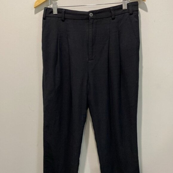 Hugo Boss Black Trousers Wool comfort fit style Pleated - Picture 9 of 16